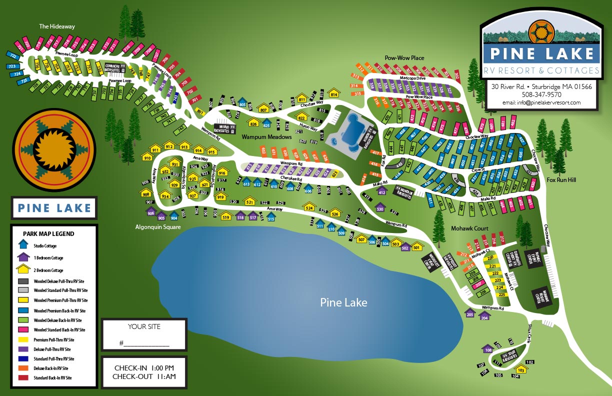 Pine Lake RV Layout